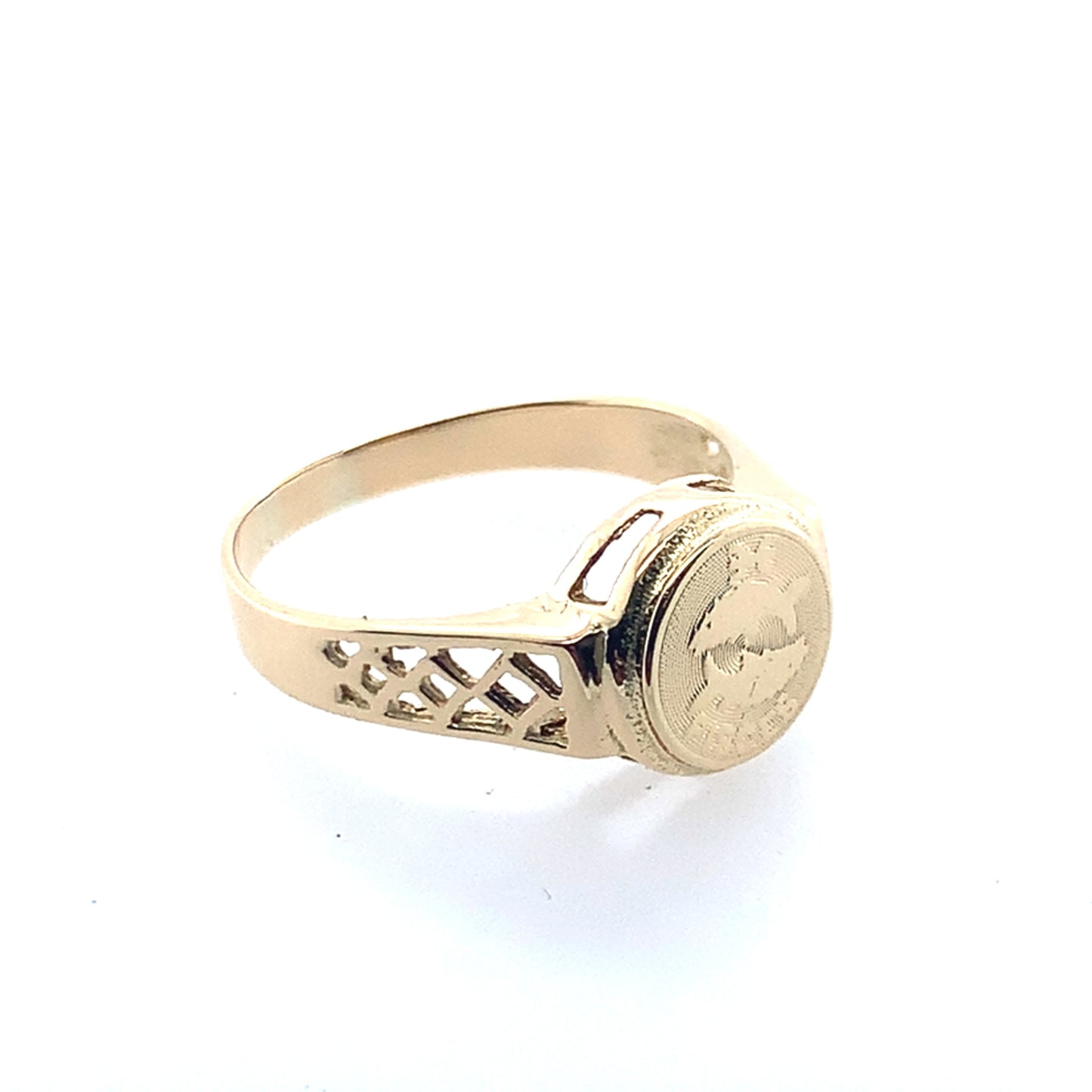 14K Yellow Gold Pisces Ring **Final Sale No Warranty**