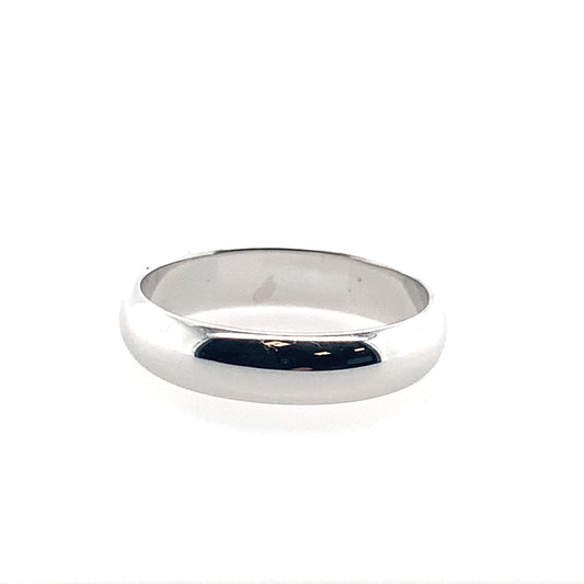14K White Gold Band Size 7.5 **Final Sale No Warranty**