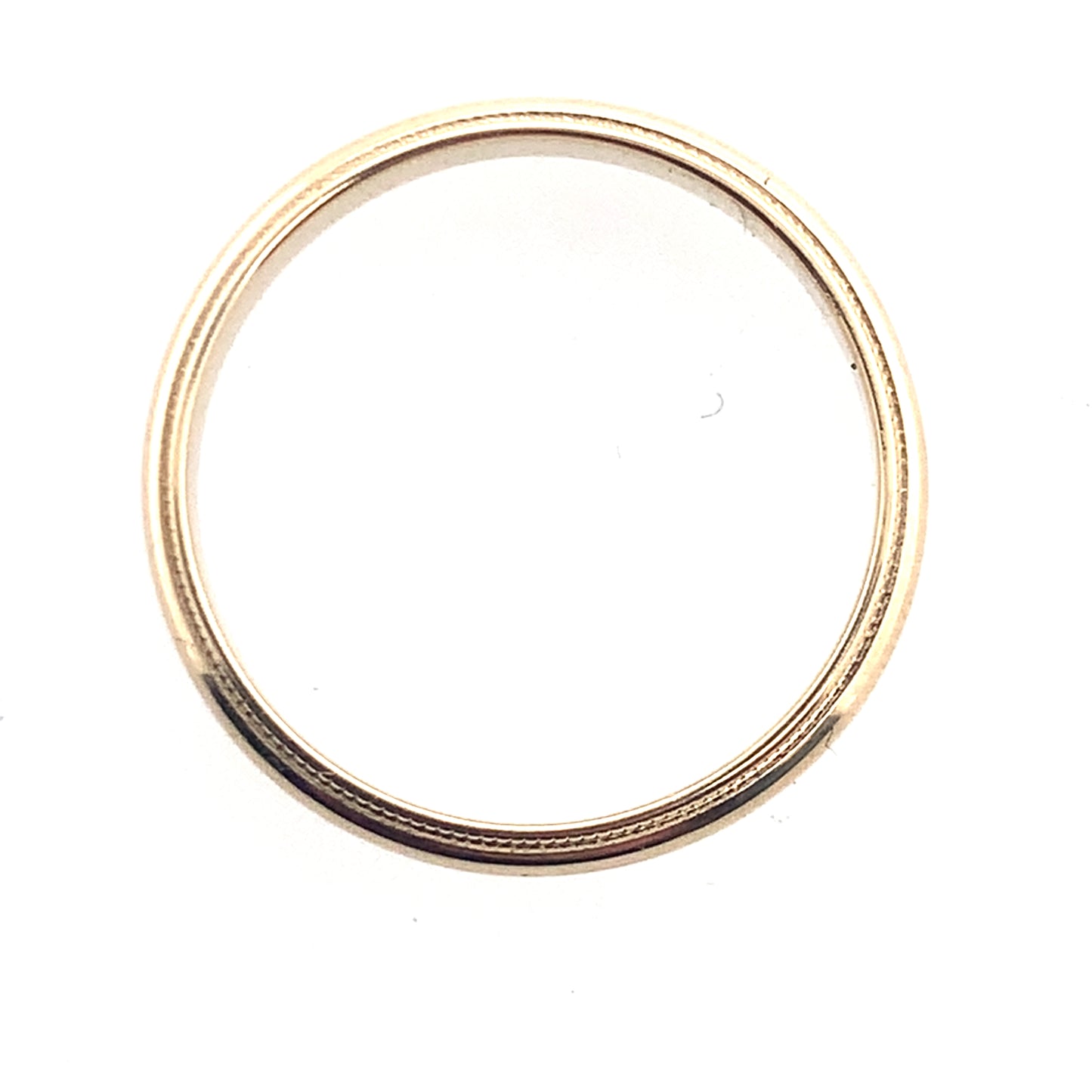 14K Yellow Gold Milgrain Band Size 5 **Final Sale No Warranty**