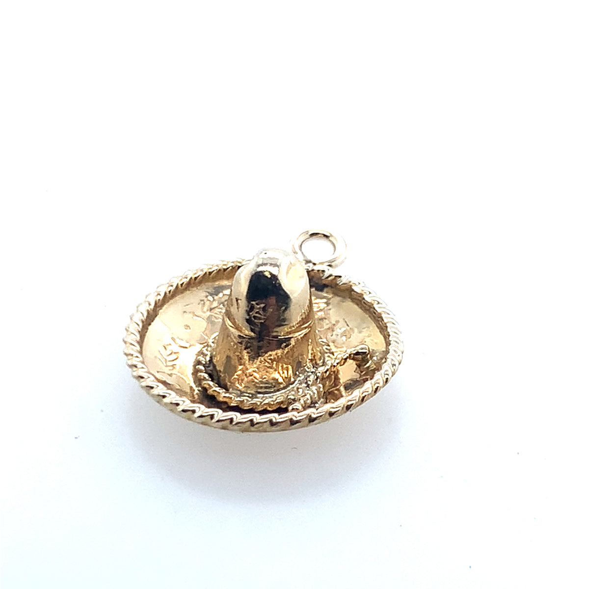 Estate 14K Yellow Gold Sombrero Hat Charm **Final Sale No Warranty**