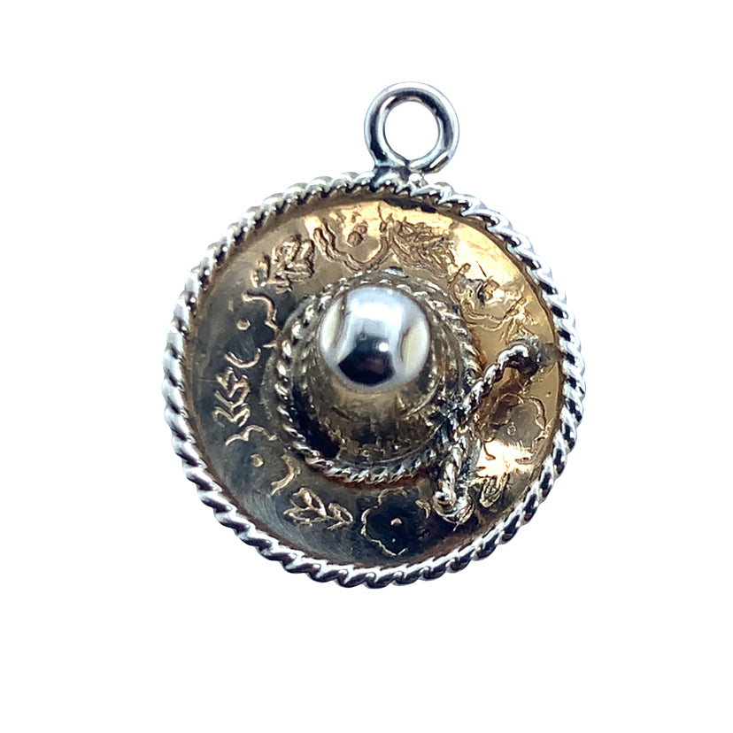 Estate 14K Yellow Gold Sombrero Hat Charm **Final Sale No Warranty**