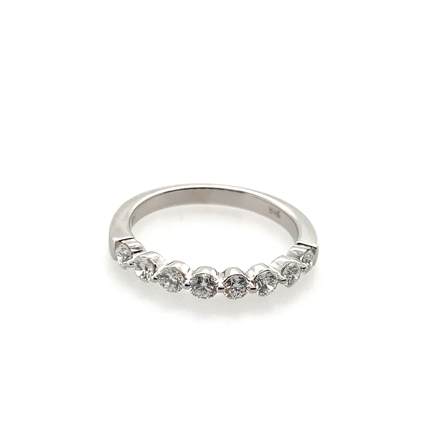 Estate 14K White Gold Single Prong Diamond Ring