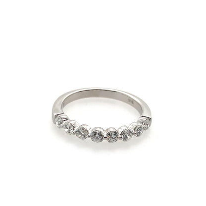 Estate 14K White Gold Single Prong Diamond Ring