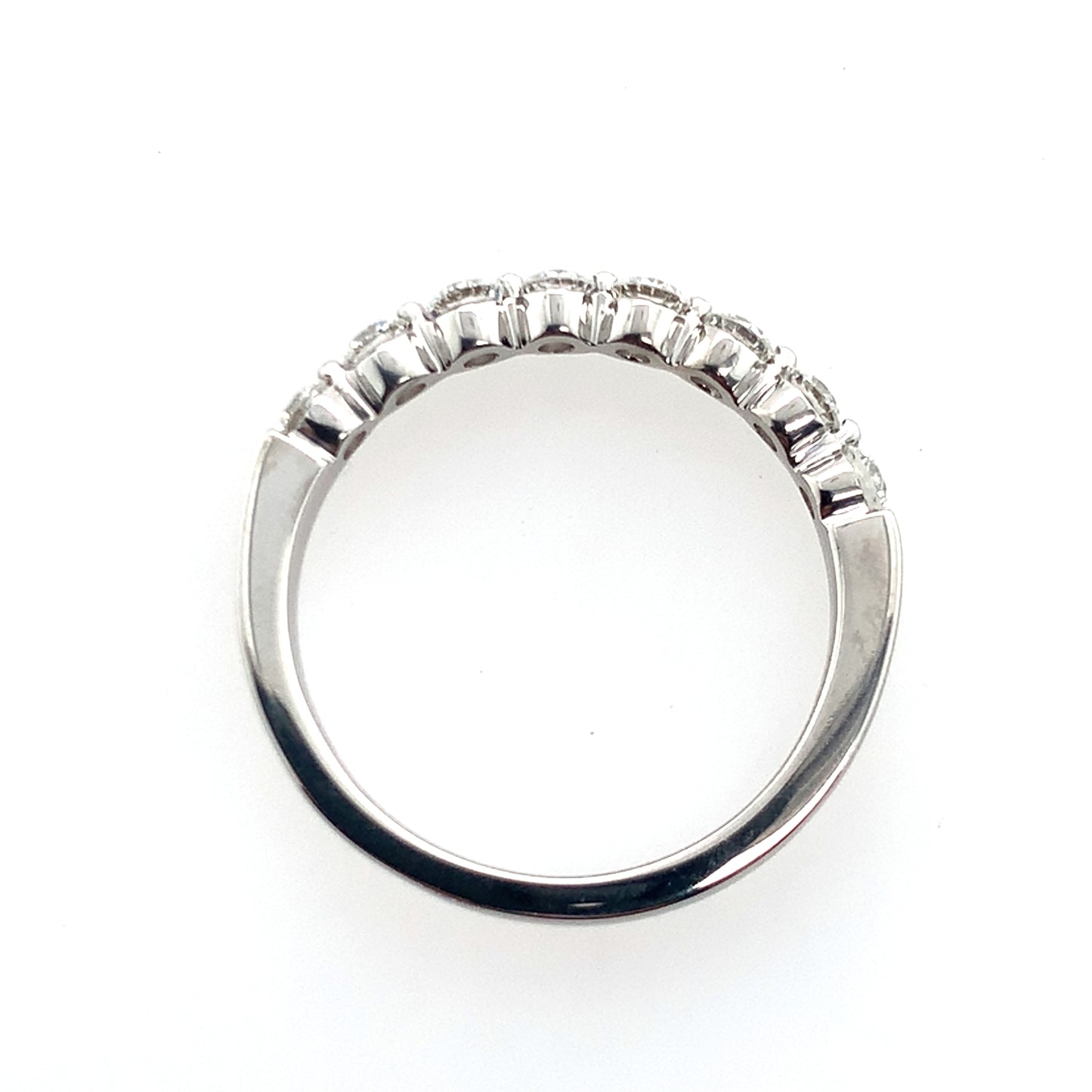 Estate 14K White Gold Single Prong Diamond Ring