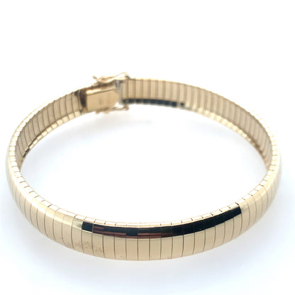 Estate 14K Yellow Gold Omega Link Bracelet **Final Sale No Warranty**