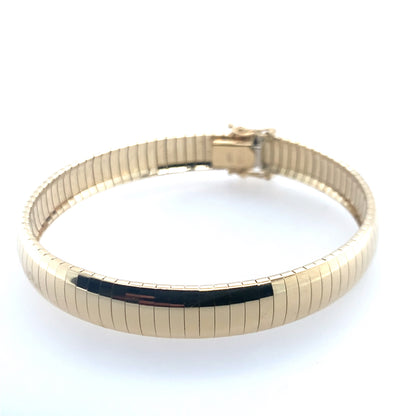 Estate 14K Yellow Gold Omega Link Bracelet **Final Sale No Warranty**
