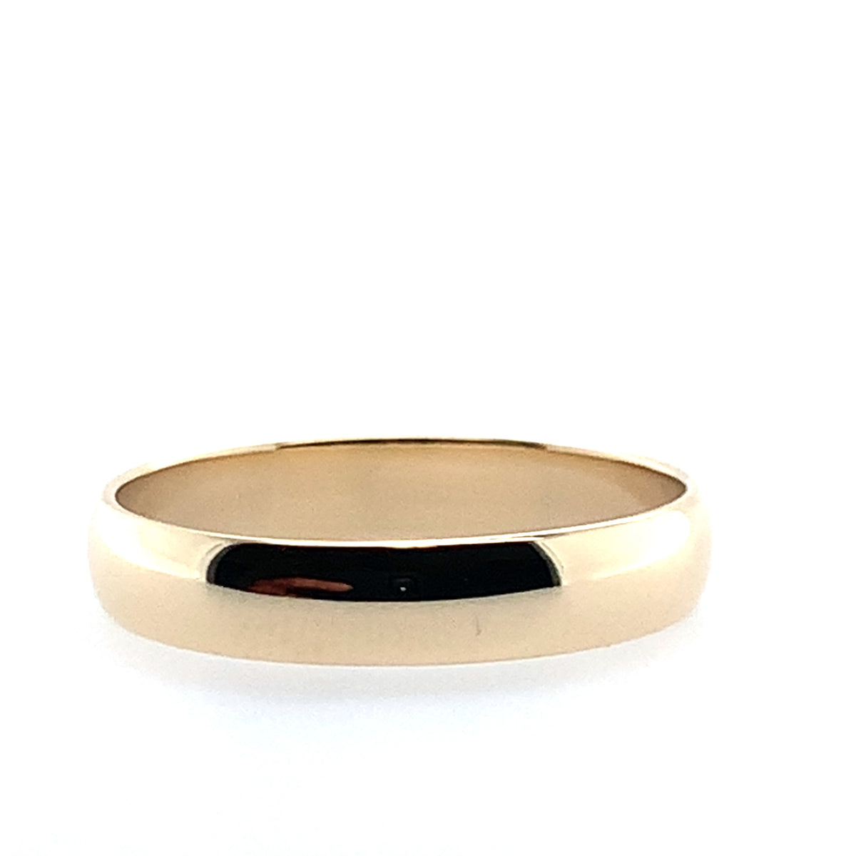 Estate 14K Yellow Gold 3.7Mm Comfort Fit Plain Band **Final Sale No Warranty**