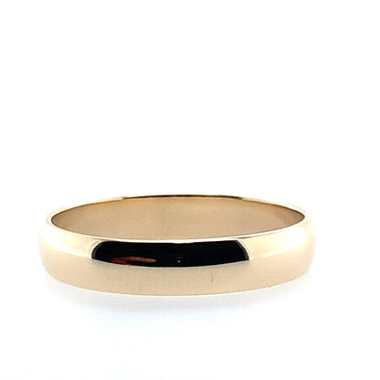 Estate 14K Yellow Gold 3.7Mm Comfort Fit Plain Band **Final Sale No Warranty**