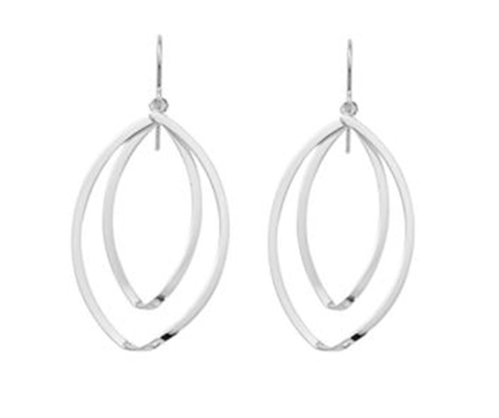 Carla Double Bottom Twist Earrings