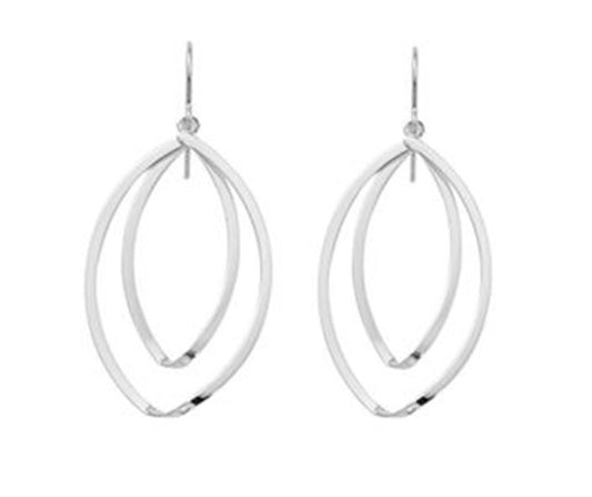 Carla Double Bottom Twist Earrings