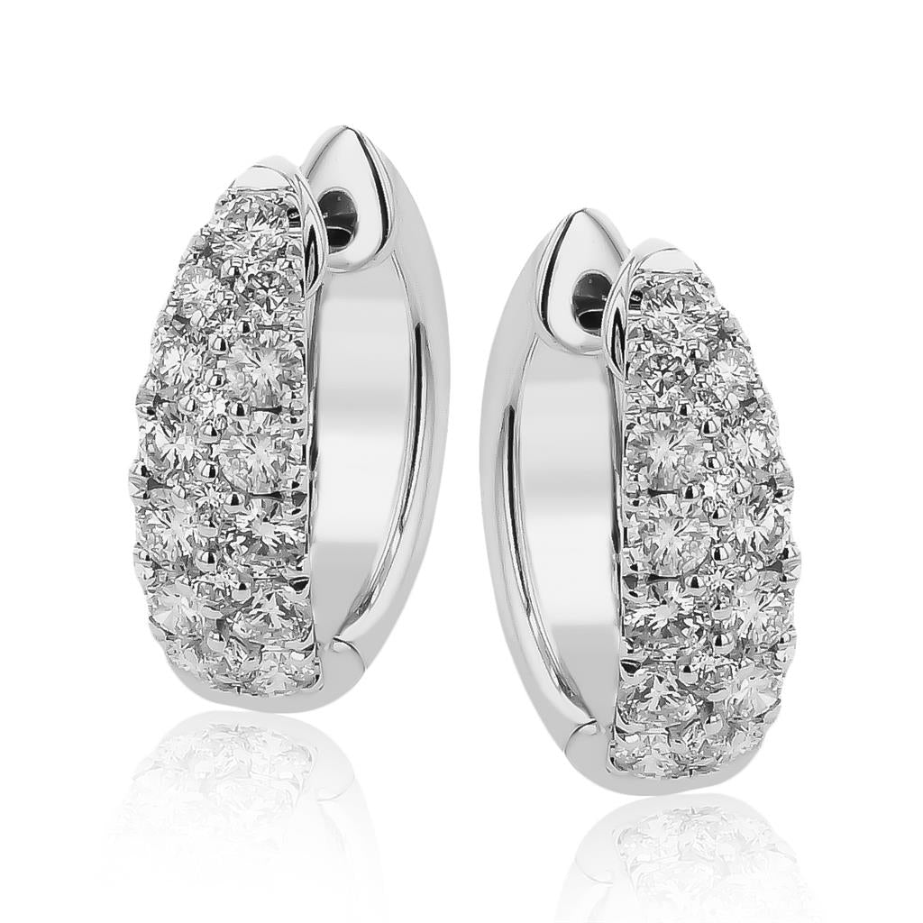 Simon G. Diamond Hoop Earrings