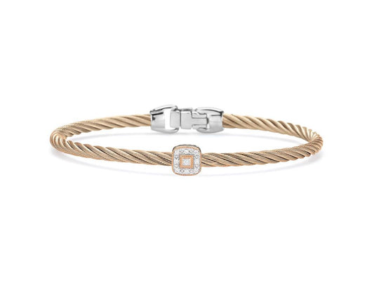 Alor Single Diamond Station Bangle