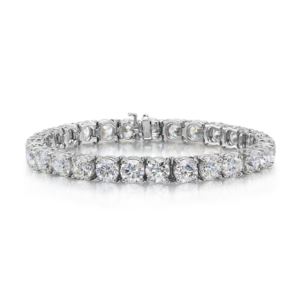 Rolland's Design 14K White Gold Diamond Tennis Bracelet