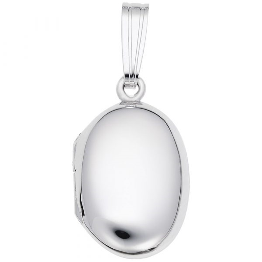 Rolland's Designs Sterling Silver Oval Locket Pendant