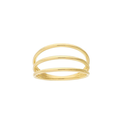 14k Triple Domed Ring