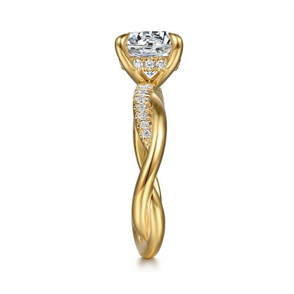 Gabriel 14K Yellow Gold Engagement Ring