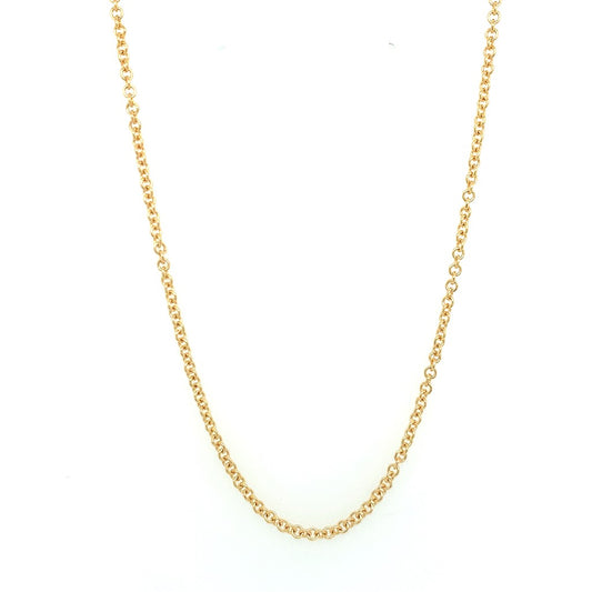 Rolland's Design Yellow Gold 20" Rolo Chain