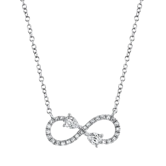 Shy 14Kw Diamond Infinity Pendant