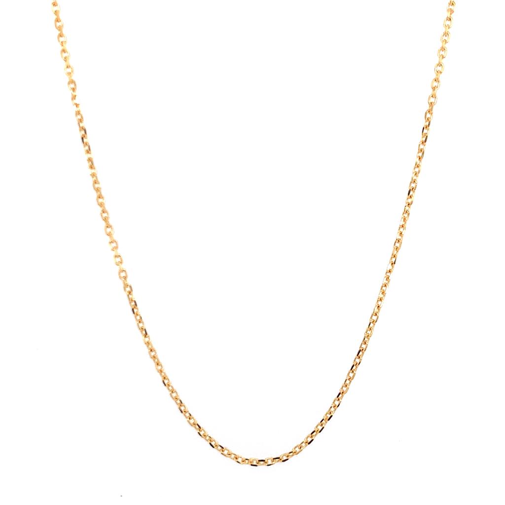 14k Diamond Cut Cable Chain