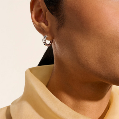 John Hardy Essential Crossover Hoop Earring