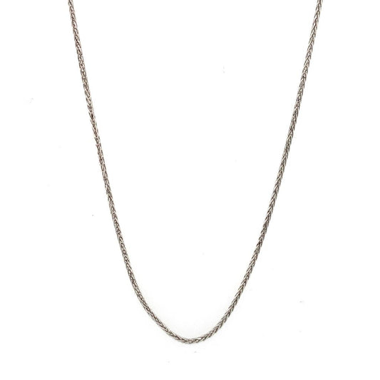 Rolland's Designs 14K White Gold Diamond Cut Chain