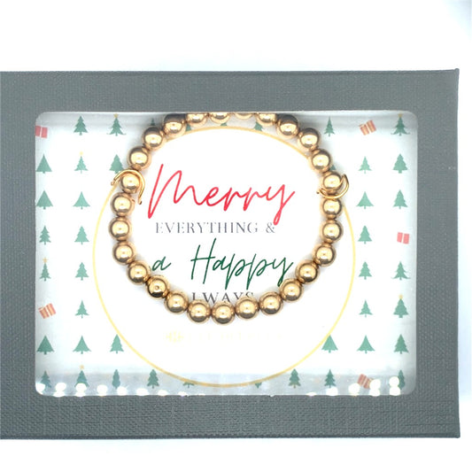 Dee Berkley Shine Bright Gold Filled Beaded Bracelet-6mm