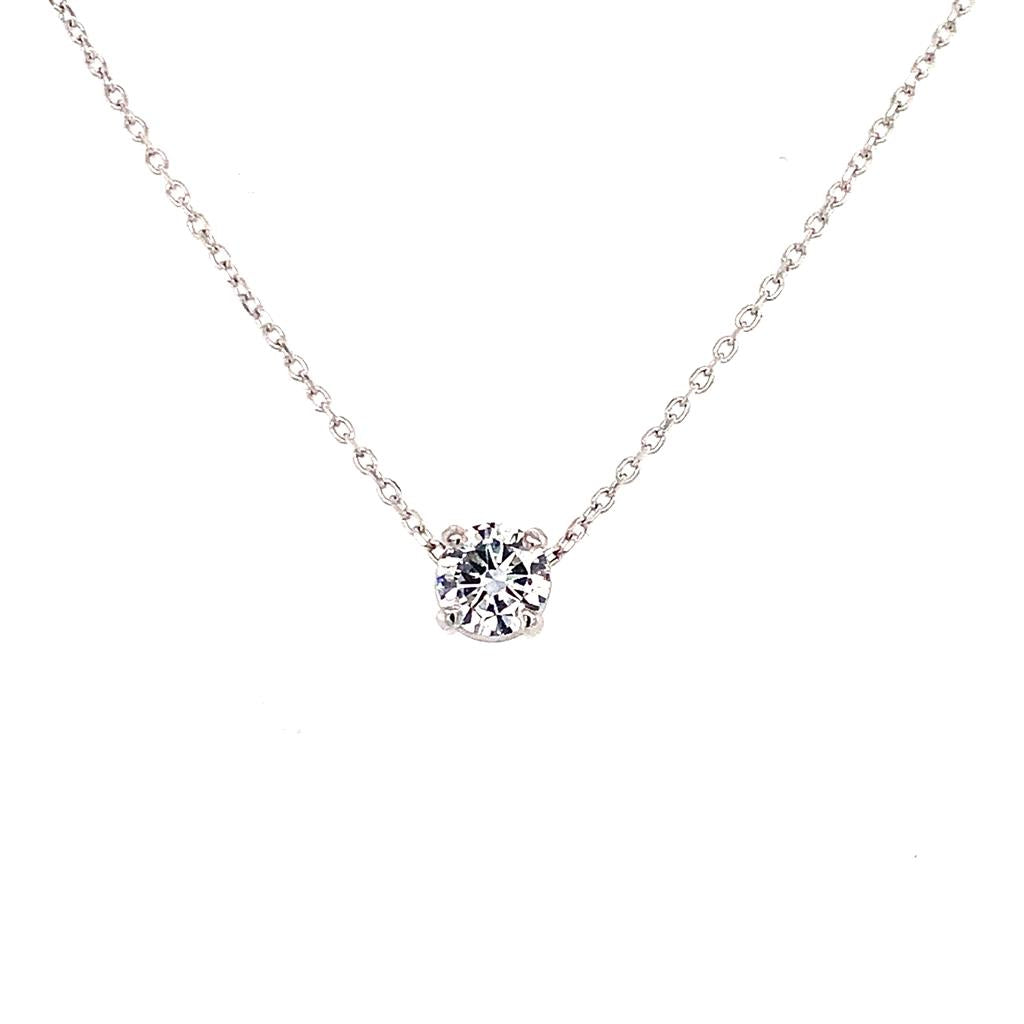 Rolland's Designs 14K White Gold Diamond Necklace
