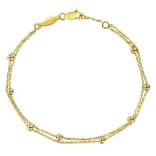 Gabriel Bead Station Double Strand Bracelet