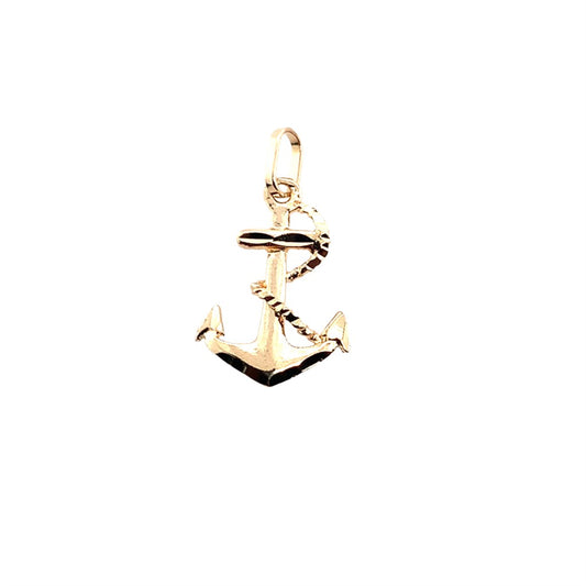 Estate 14K Yellow Gold Anchor Charm