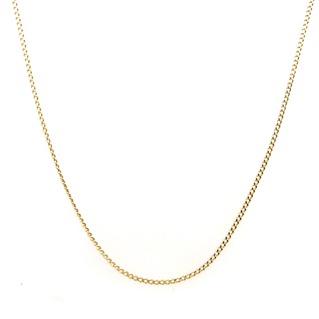 Estate 18K Yellow Gold Flat Link Chain