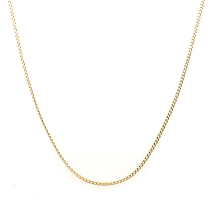 Estate 18K Yellow Gold Flat Link Chain