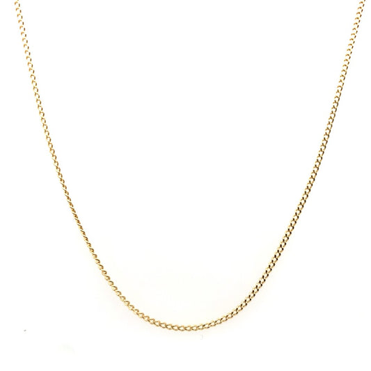 Estate 18K Yellow Gold Flat Link Chain