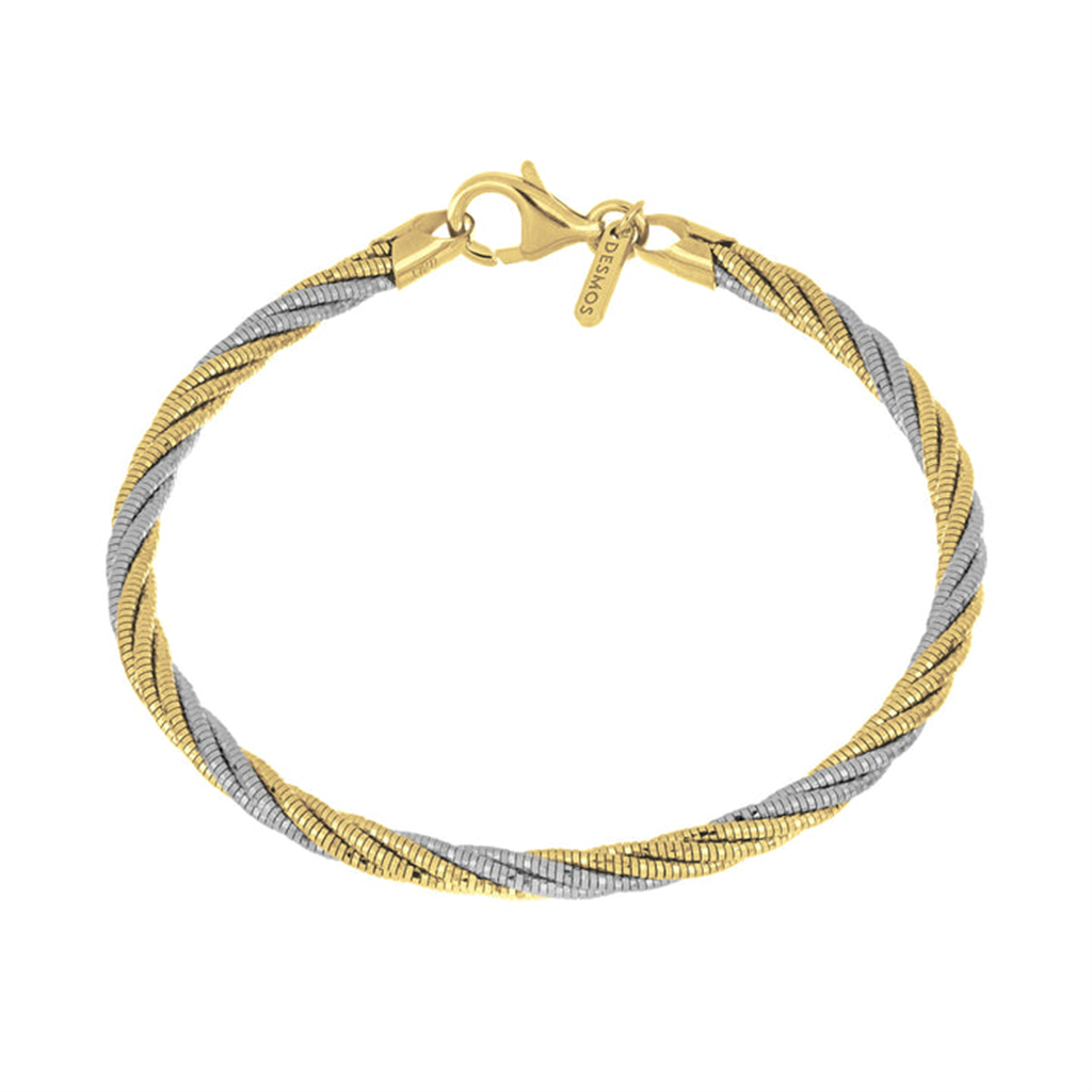 Desmos Two-Tone Twist Bracelet