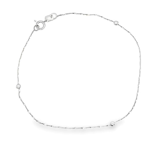 Estate 14K Gold Beaded Bracelet