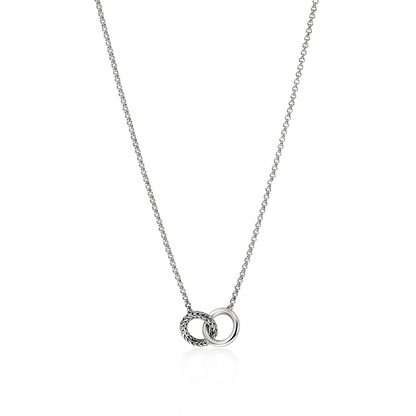 John Hardy Essentials Silver Interlocking Necklace