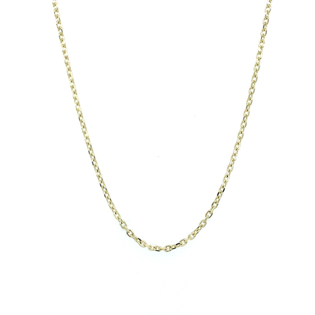 Rolland's Designs 14K Yellow Gold Diamond Cut Chain