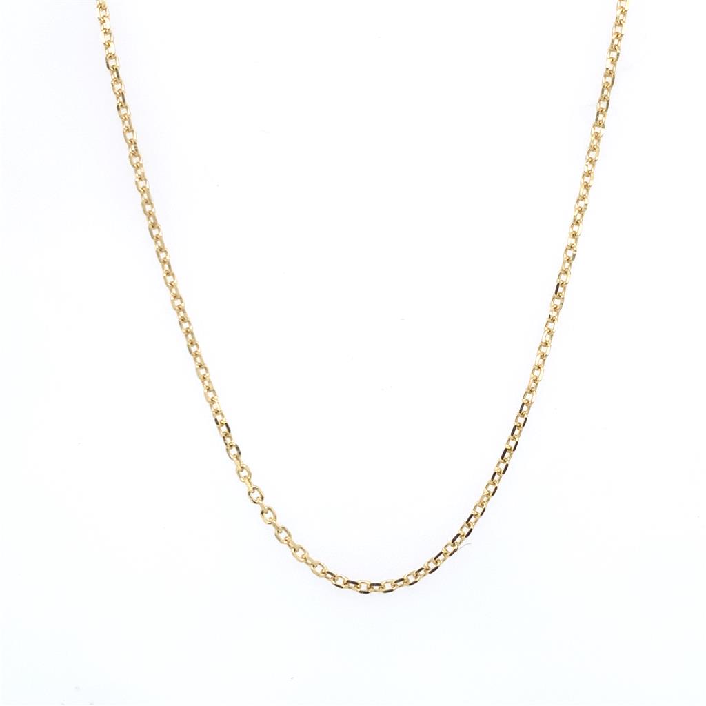 Rolland's Design 16 Inch Yellow Gold Cable Chain