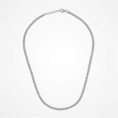 Desmos Sterling Silver Diamond Necklace