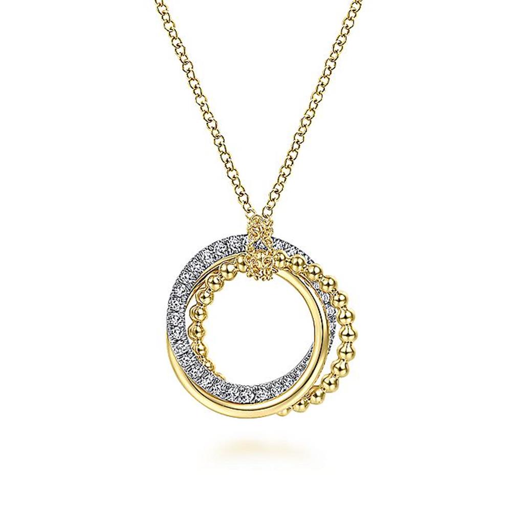 Gabriel Diamond Interlocking Circles Pendant