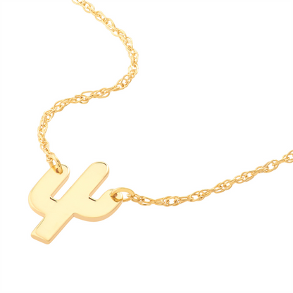 Rolland's Designs 14k Mini Cactus Pendant