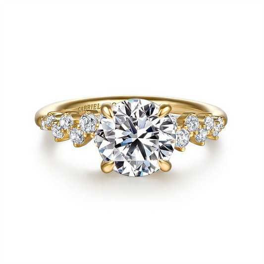 Gabriel 14K Yellow Gold Engagement Ring