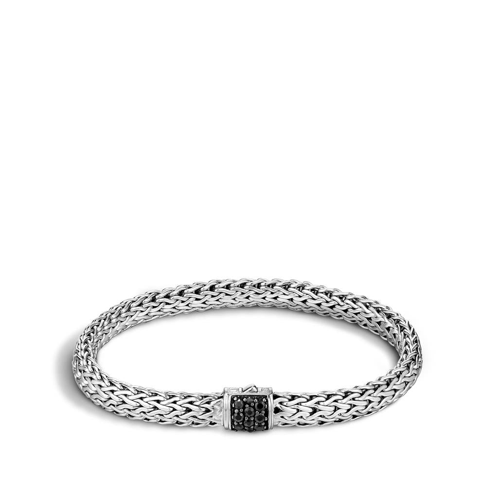 John Hardy Classic Chain Bracelet with Black Sapphire