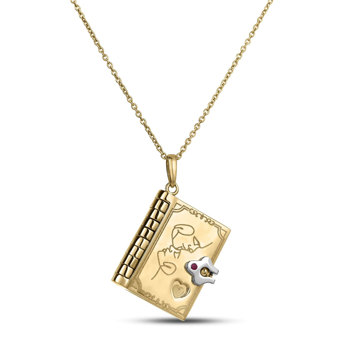 Roberto Coin 18K Gold Love Book Necklace