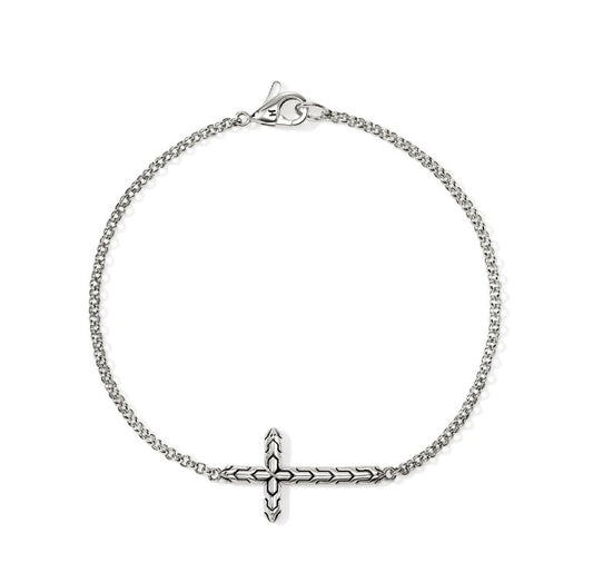 John Hardy Sterling Silver Essential Cross Bracelet