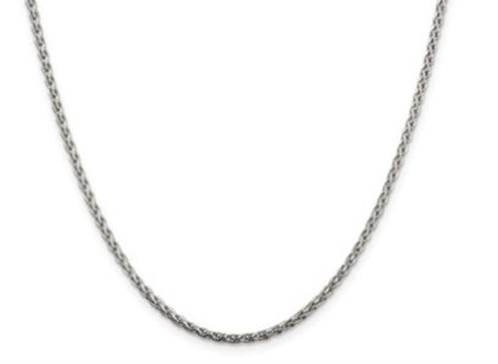 Silver Diamond-Cut Spiga Chain