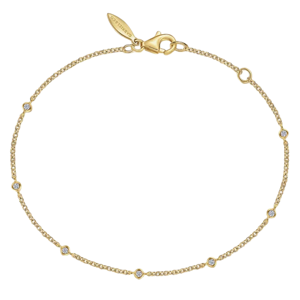 14Kt Yellow Gold Diamond Bracelet 0.08Cts | Gabriel