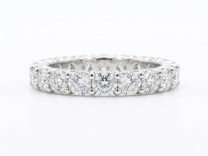 14K White Gold Lab Grown Diamond Eternity Band