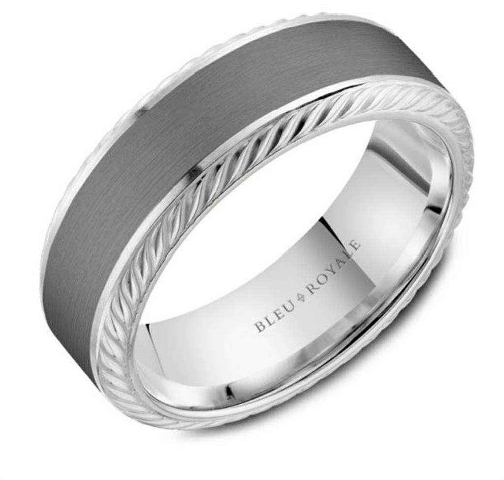 14K Gold & Tantalum Wedding Band
