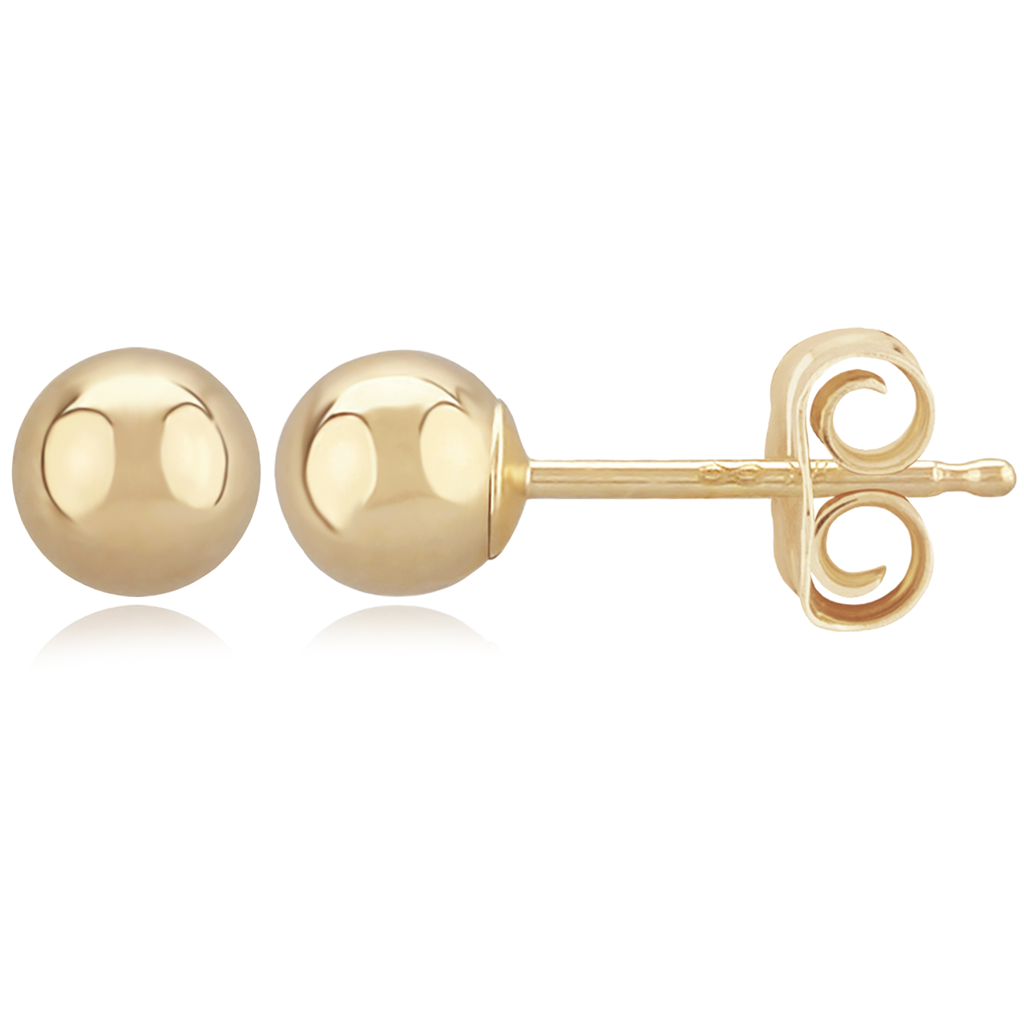 Rolland's Designs Gold 5Mm Ball Stud Earrings