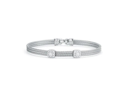 ALOR Double Station Diamond Bracelet